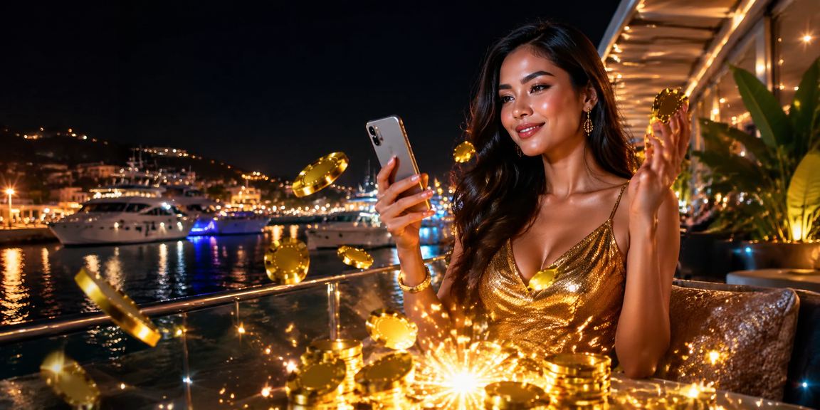 Player using a mobile casino app in Langkawi for jackpot games