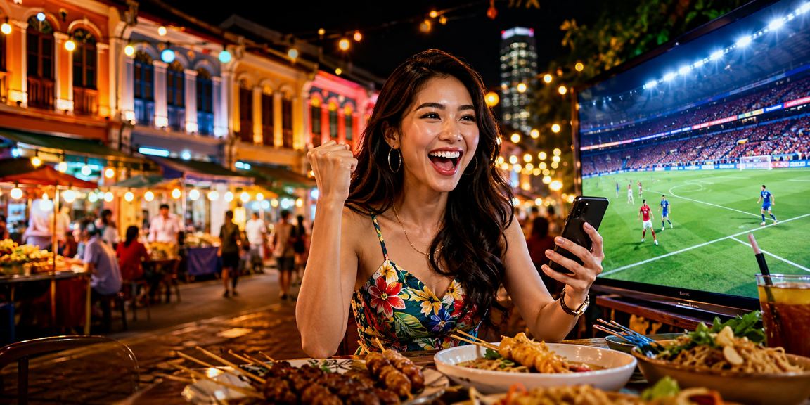 Player in Penang accessing jackpot games via smartphone